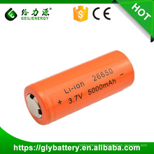 ГЛЕ 26650 5000 мАч 3.7 V литий-ионная аккумуляторная батарея фонарик литий аккумуляторная батарея
